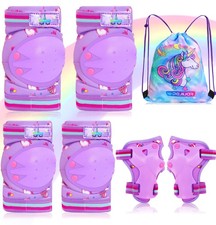 Kids Knee Pads and Elbow Pads Set for Unicorn Skating Rollerblading Cycling -...