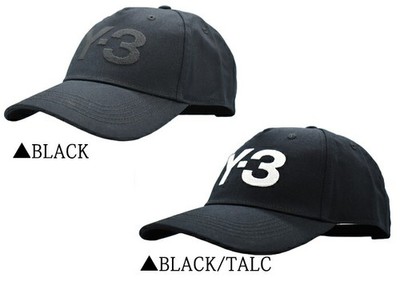 Y-3 Logo Baseball Cap LOGO CAP adidas Yohji Yamamoto Black or Blak talk