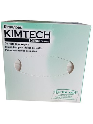 5 Boxes - Kimwipes Delicate Task Wipes, 286 per Box, 1430 Wipes, 1 Ply, 4.4x8.2''