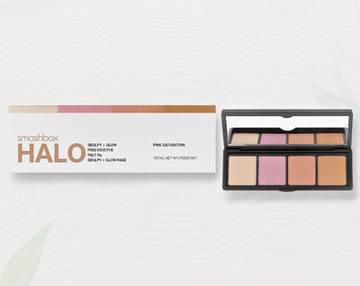 Smashbox Halo Sculpt + Glow Face Palette Pink Saturation 0.55oz Highlighter NEW