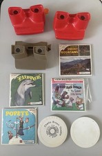 3 View-Master LOT with 4 Booklets, 2 Cases, C...
