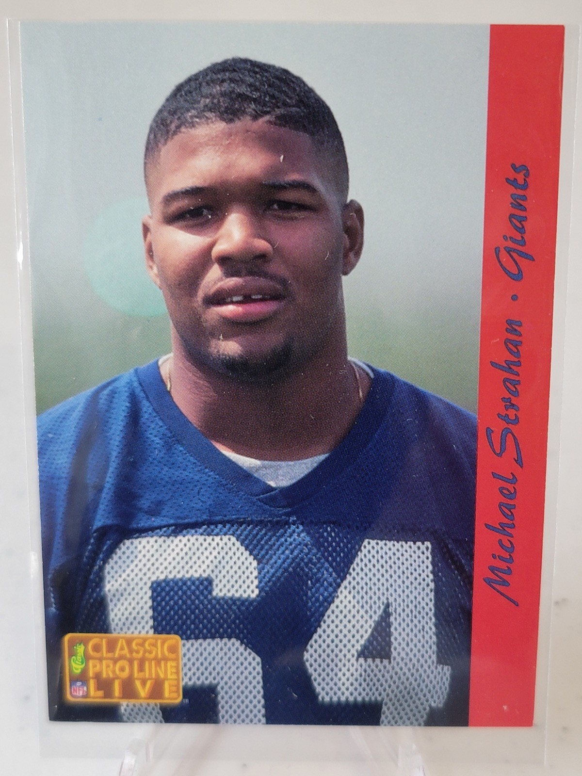 1993 Classic Pro Line Live Michael Strahan Rookie #195!