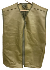 British Army Leather Gunner Combat Jerkin Opti Zip Olive Leather Mesh 180/104cm
