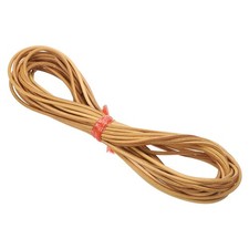 3mm Round Braided Leather Cord for Crafts Jewelry Making, Brown(10 Yards)