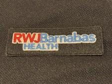 NJ Devils RWJ Barnabas Health Ad Patch For Black Alternate Jersey