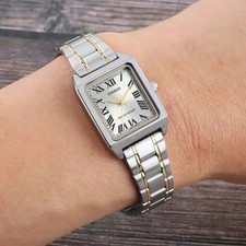 CASIO LTP-V007SG-9B TWO-TONE WOMEN ANALOG QUARTZ WATCH