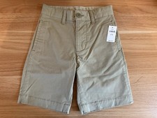 NWT Gap Boys Flat Front Adjustable Waist Shorts Khakis 7 Slim
