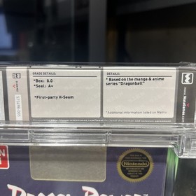 🐉 Dragon Power NES WATA 8.0 A+ Sealed &ndash; Cult Classic &ndash; Early Bandai Oddity