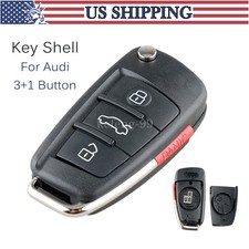 Replacement For 2006 2007 2008 2009 Audi A4 A6 Flip Remote Key Fob Shell Case 4b Replacement For 2006 2007 2008 2009 Audi A4 A6 Flip Remote Key Fob Shell Case 4b