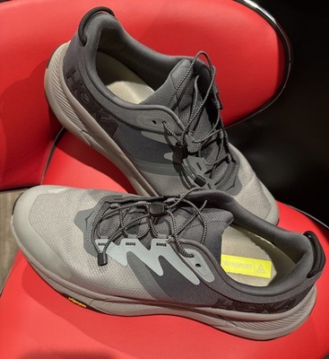 Hoka One One Transport Athletic Shoes Mens Size 13D  Gray Cordura Vibram 1123153