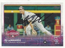 DJ LeMahieu Rockies 2015 Topps Update All-Star #US349 Signed Card