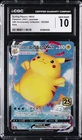 2021 POKEMON 25TH ANNIVERSARY COLL HOLO SURFING PIKACHU VMAX CGC 10 GEM MINT