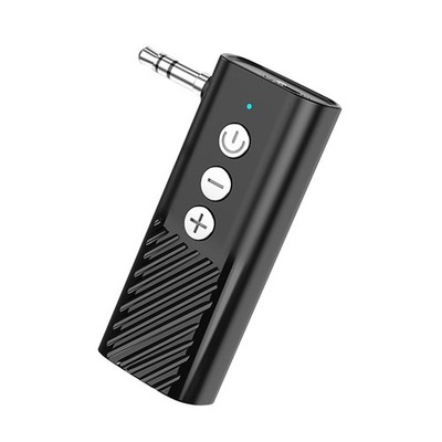 Black 3-in-1 Wireless Bluetooth ABS 5.3 Transmitter Receiver Adapter Audio