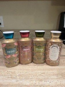 4 Bath & Body Works Disney Princess Tiana Life’s A Fairy  Aurora Mulan Body Wash