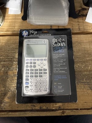 HP 39GS Graphing Calculator Infrared USB Cable Dynamic Split Screen New Sealed