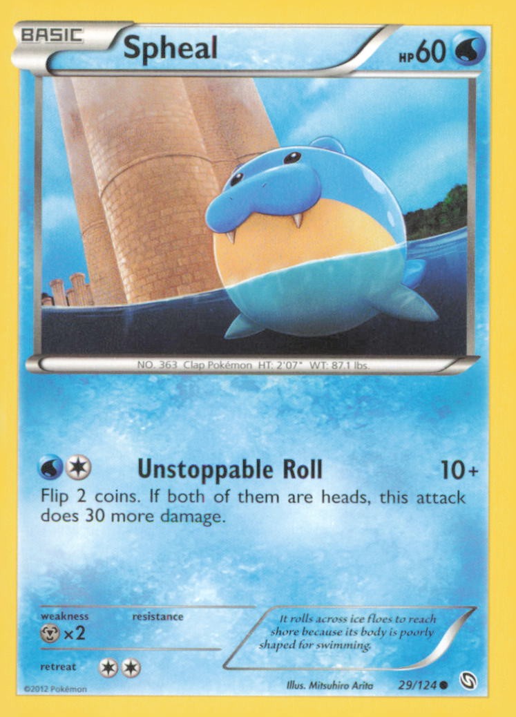 SPHEAL 29/124 COMMON DRAGONS EXALTED POKEMON NEAR MINT