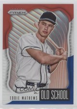 2021 Panini Prizm Old School Red White & Blue Eddie Mathews #OS-4 HOF 0e5i