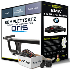 Für BMW 5er GT Gran Turismo Typ F07 Anhängerkupplung starr +eSatz 13pol 09- Set