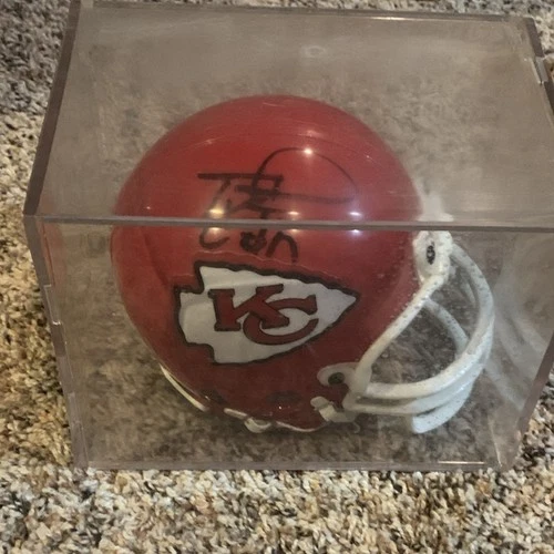Kansas City Chiefs Original Signed Football Helmet in Display Case