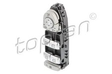 Schalter zum Anheben der Scheibe fahrerseitig silber 410 128 TOPRAN