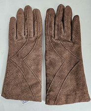 Women  s Fownes Brown Suede Driving Gloves Thinsulate Lined Size XL