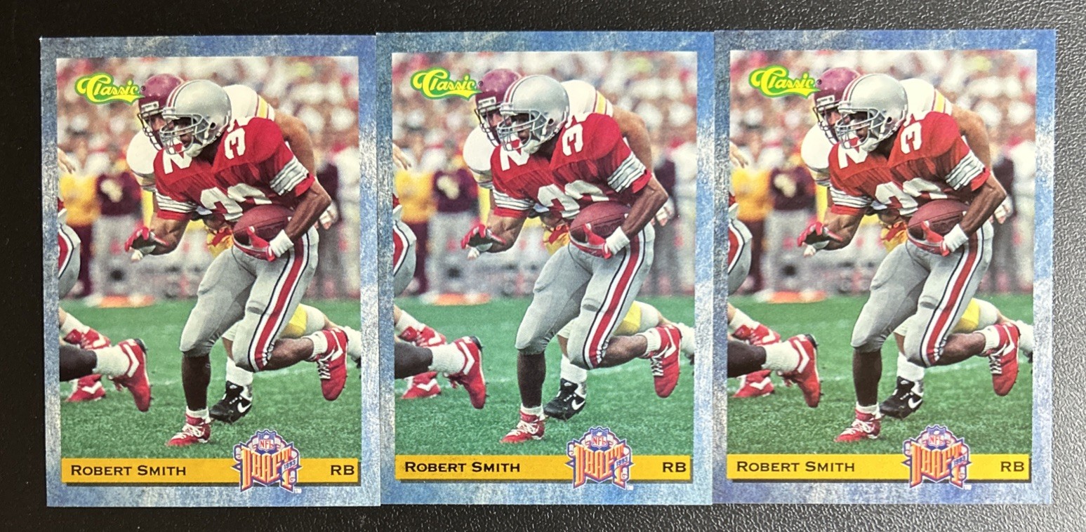 (3) LOT Robert Smith 1993 Classic Draft RC Rookie CARD#93