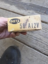 Nos Vintage Dietz 58 A12v Amber Marker Light Pair Lot Of 2 12v Harley Custom