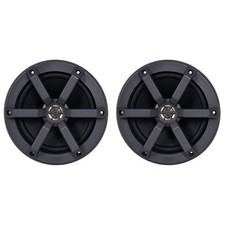 JVC CSMS620 6.5" 100 Watt Max Marine 2-Way Black Speaker Pair, Bulk Packaging 