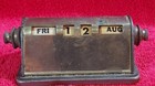 Vintage Brass Perpetual Desk Calendar 4” Long — photo 1