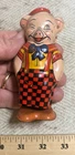 Vintage 1940'S J. Chein & Co.  #156 Tin Lithographed Windup Winking Pig Walker!