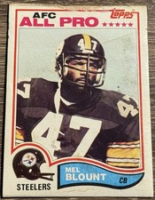 Mel Blount, 1982 Topps, #203, Pittsburgh Steelers,