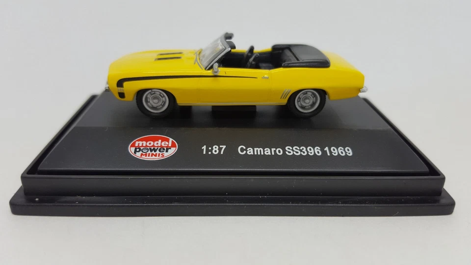 Model Power 19252 1/87 HO 1969 Camaro SS396 Super Sport Convertible Die Cast Car - Image 2 of 4