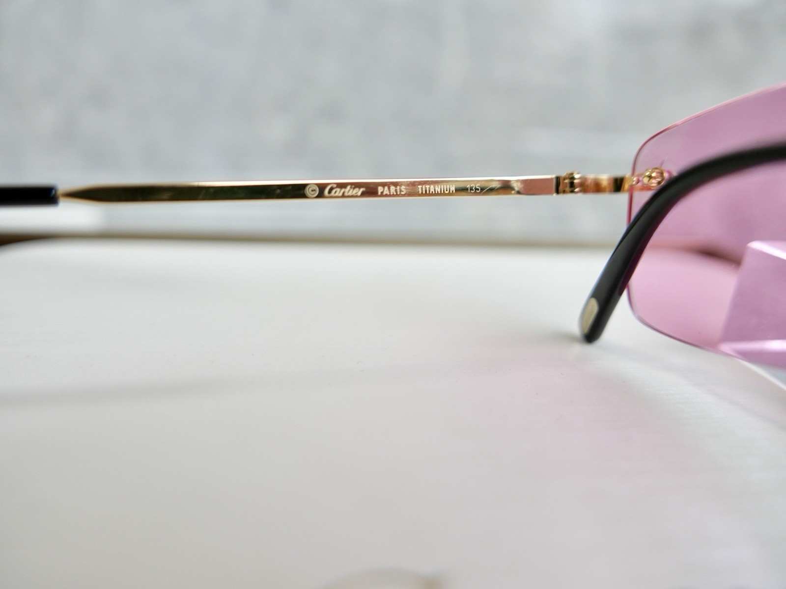 Authentic Cartier Rimless Titanium Sunglasses Eye… - image 6
