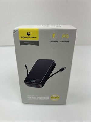 Black Digital Display Quick Charge Portable Power Bank