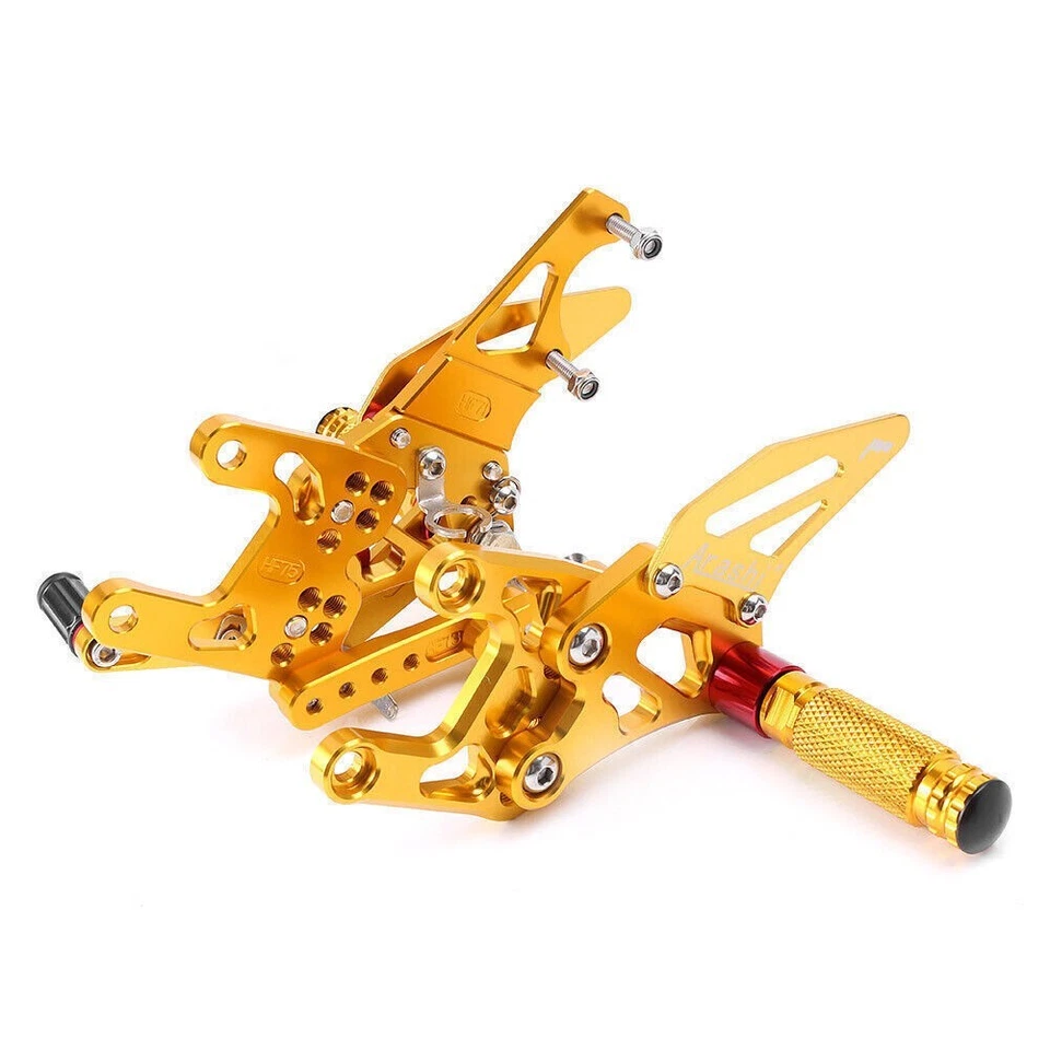 For Honda CBR1000RR 2017-19 Gold Adjustable Rear SEt Rearsets Footpegs Footrest - Imagem 2 de 4