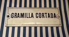 Vintage Spanish Porcelain Enamel Tag/Sign-Gramilla Cortada (Cut Grass)