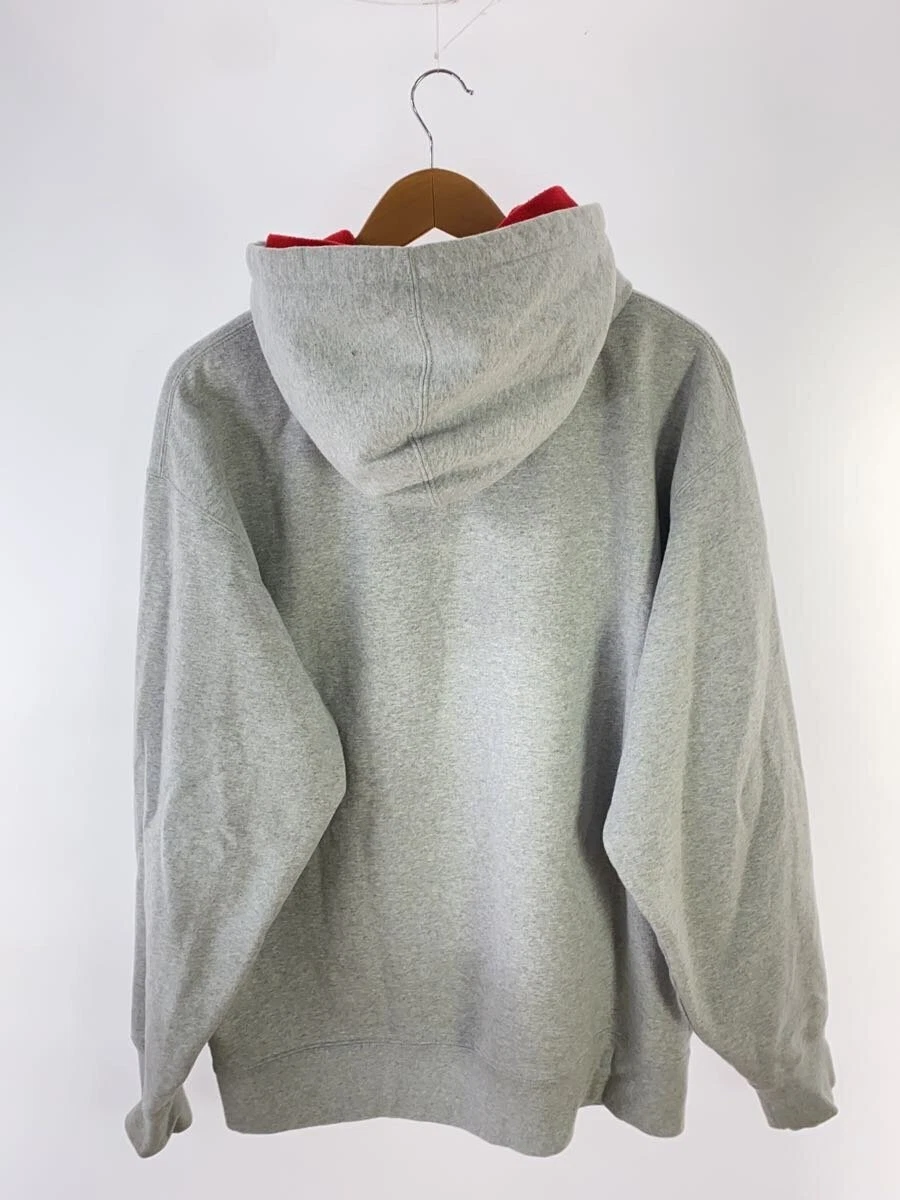 Felpa Supreme 22AW Doppio Cappuccio Zip con Cappuccio XL Cotone GRIGIO Usata