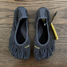 Vibram FiveFingers VI-B ECO Women's Mesh Slip-On Toe Sneakers Charcoal/Black