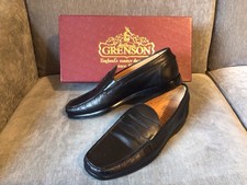 Grenson Men’s Black Leather Slip On Loafer Shoes ~ Size UK 7