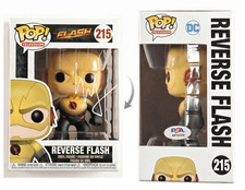 Flash inverso firmado por Ezra Miller 215 Funko Pop serie de televisión autógrafo certificado de autenticidad PSA