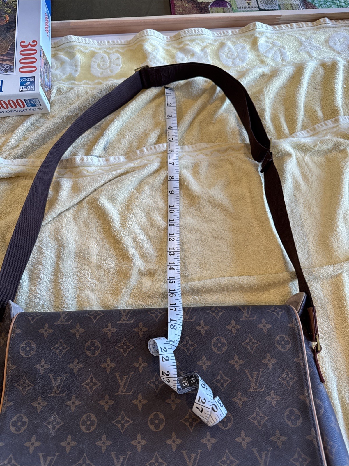 Monogram  Message Bag With Adjustable Shoulder St… - image 8