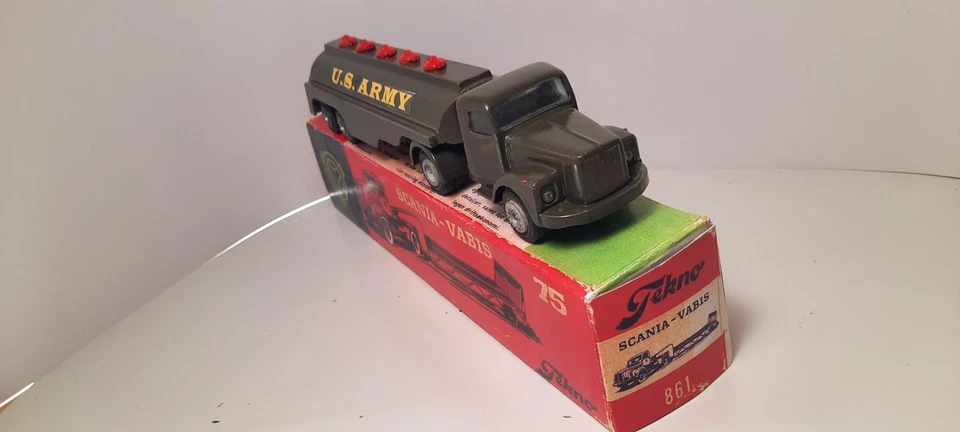 TEKNO de DINAMARCA SCANIA VABIS MILITAR GASOLINA CISTERNA EJÉRCITO COCHE DE COLECCIÓN 1/43 Foto 3 de 4