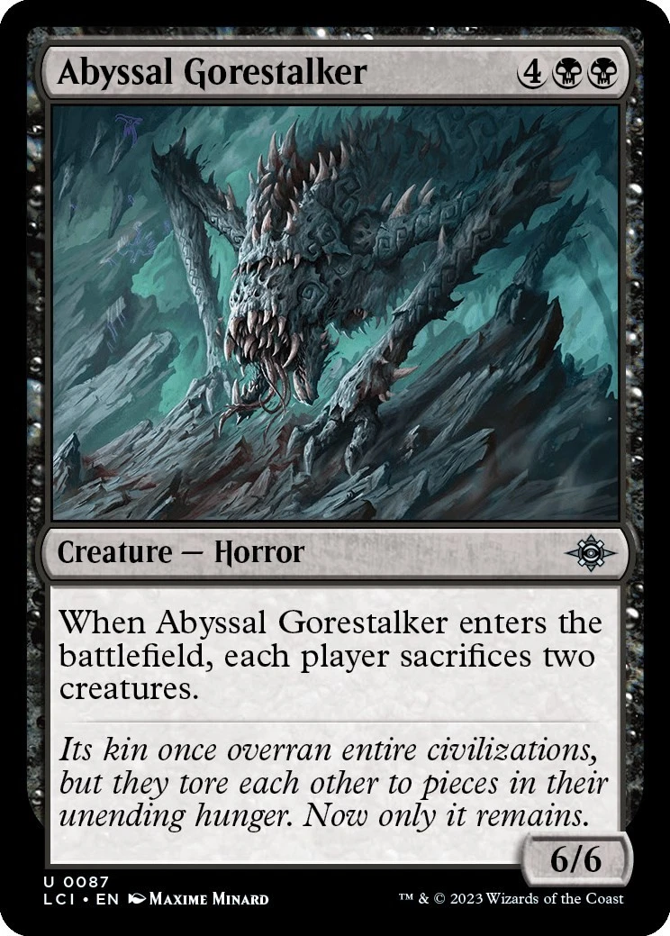 The Abyss Magic: The Gathering Individual Trading Card Games for