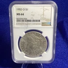 Morgan 1902-O NGC MS64 New Orleans Silver $1 Coin 0.9 Fineness KM#110