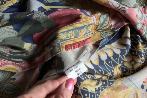 "Pancaldi & B" traumhafte "1001 Nacht" 100% Seide Bluse Tunika Gr.40 Vintage - Bild 9 von 18