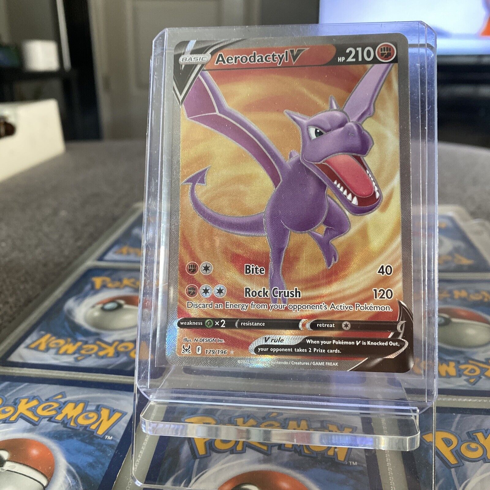 Mavin  Pokemon TCG Lost Origin 179/196 - Aerodactyl V - Ultra Rare - NM -  Full Art