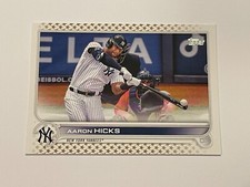 2022 Topps Baseball Gold Stars #497 - Aaron Hicks - New York Yankees