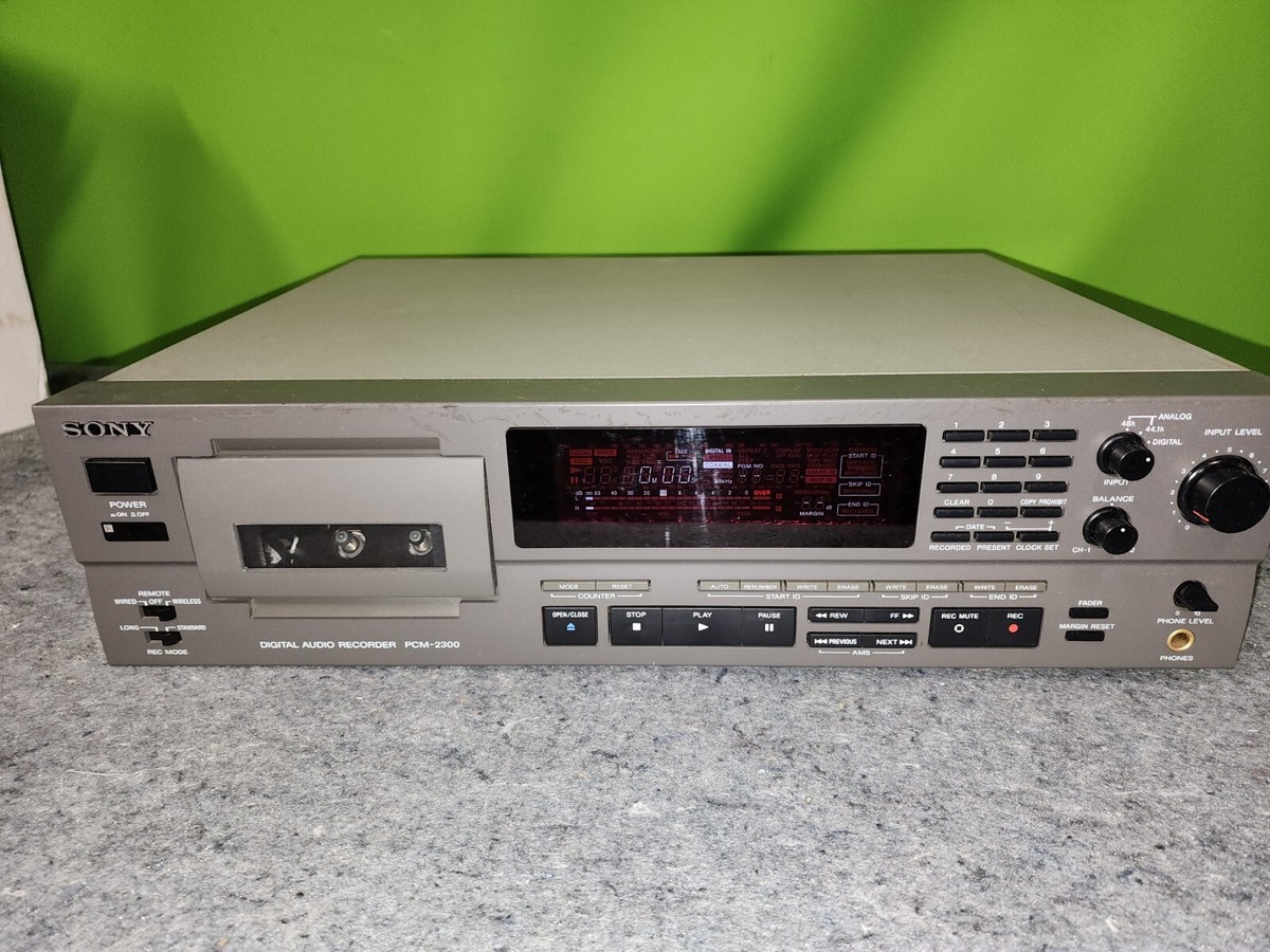 その他 SONY PCM-2300 SONY PCM-2300 Illuminated bay DAT Player Recorder Deck UnTEST | eBay