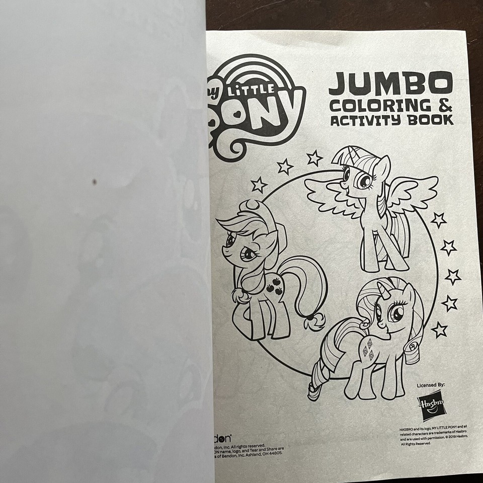 My little pony jumbo coloring & activity book, new eBay