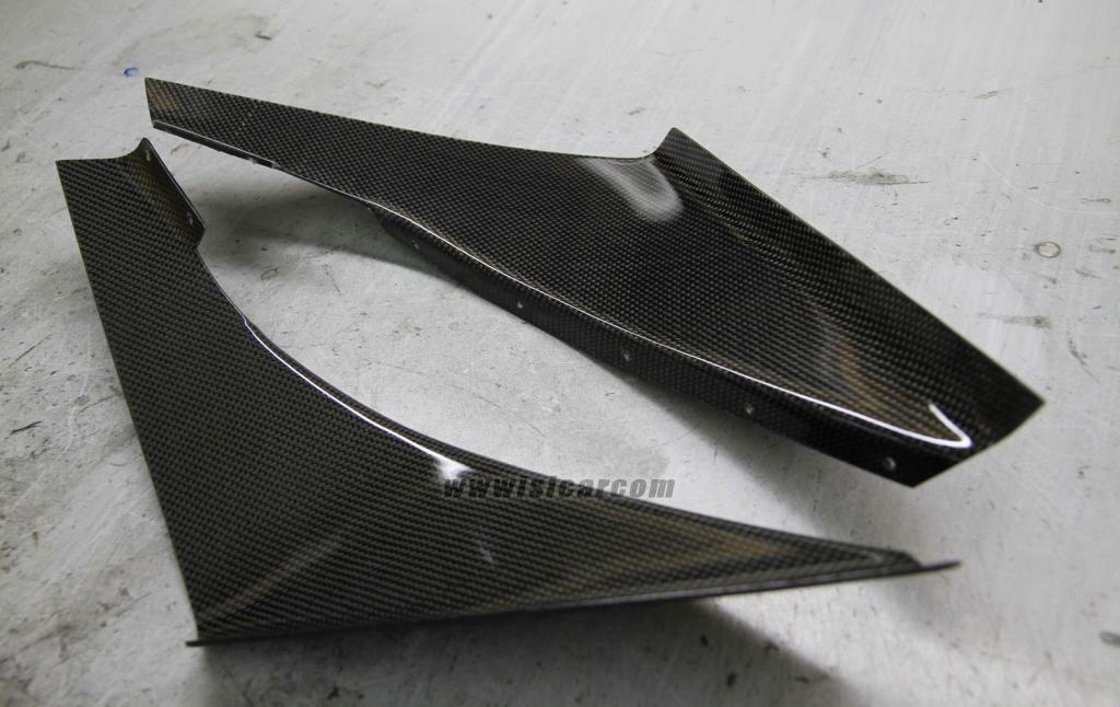 CARBON CANARDS SET FR BUMPER FOR MITSUBISHI LANCER CT9A EVO9 LANC